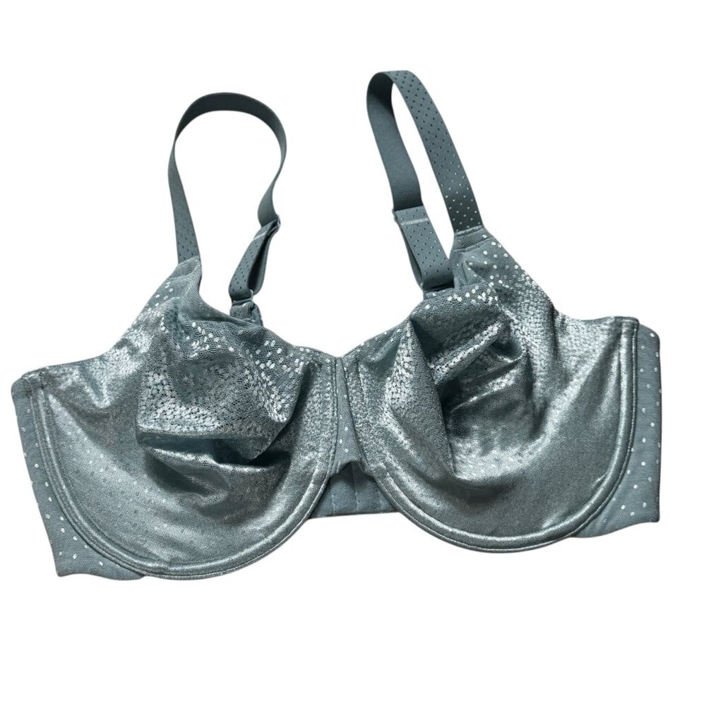 Wacoal Back Appeal Underwire Bra Stone Blue 36DDD Style 855303 NWOT - Picture 2 of 9
